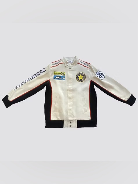 Mariokart New Canvas Racing Jacket -Egret - M